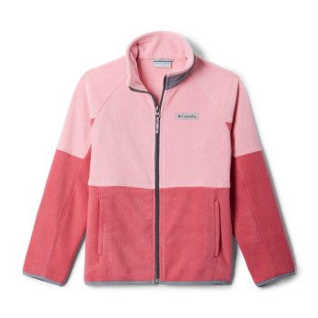 Columbia Basin Trail Branded Full Zip Fleece, Chamarras Rosas Morados Grises Para Niño | 675201-SKW